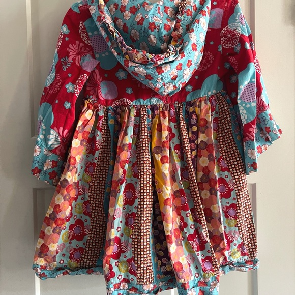 Jelly The Pug Multicolor Floral Kids Tunic Top/Dress S8 - Picture 3 of 6